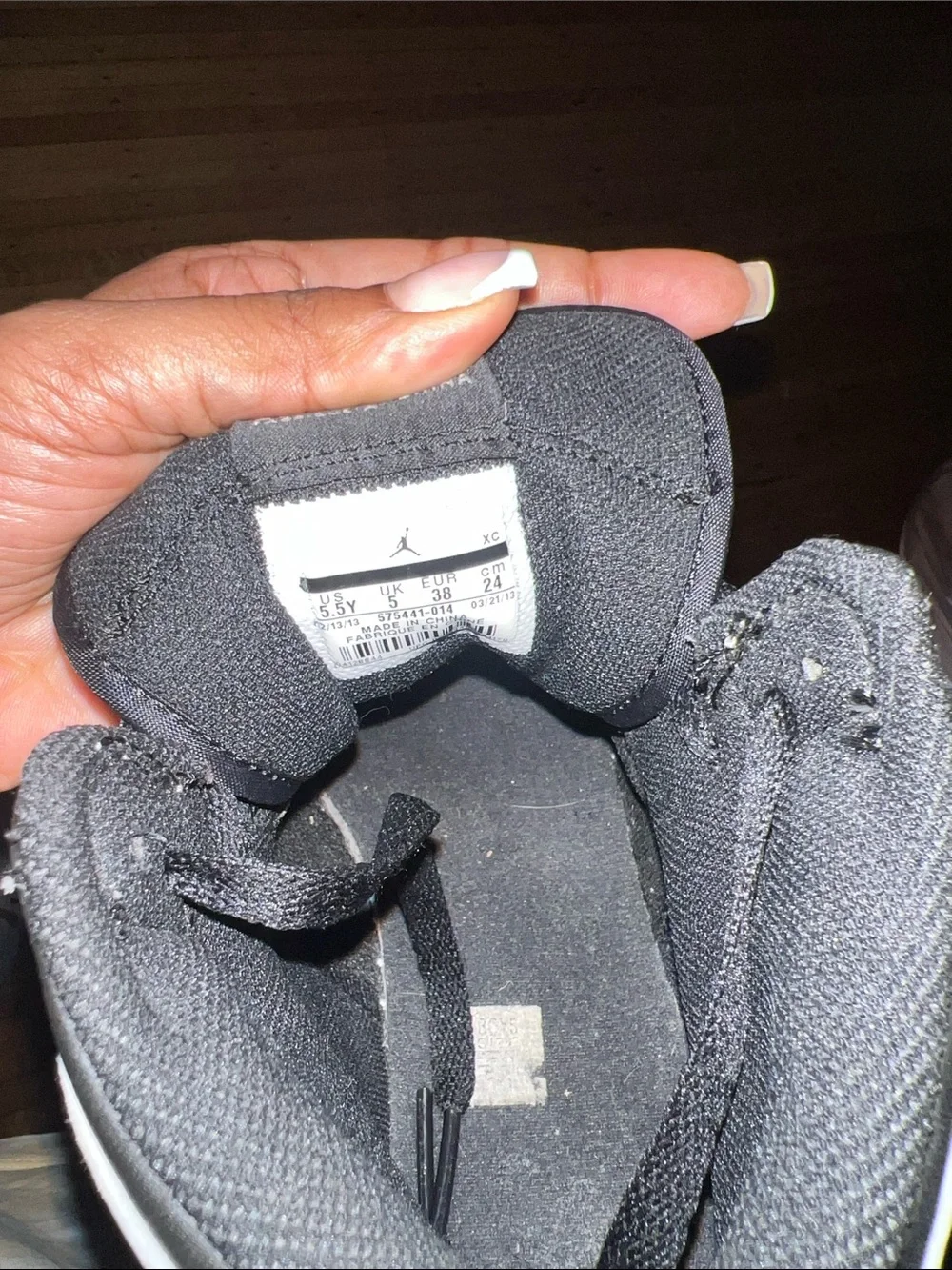Nike Air Jordan 1 Mid Black and Grey/White
